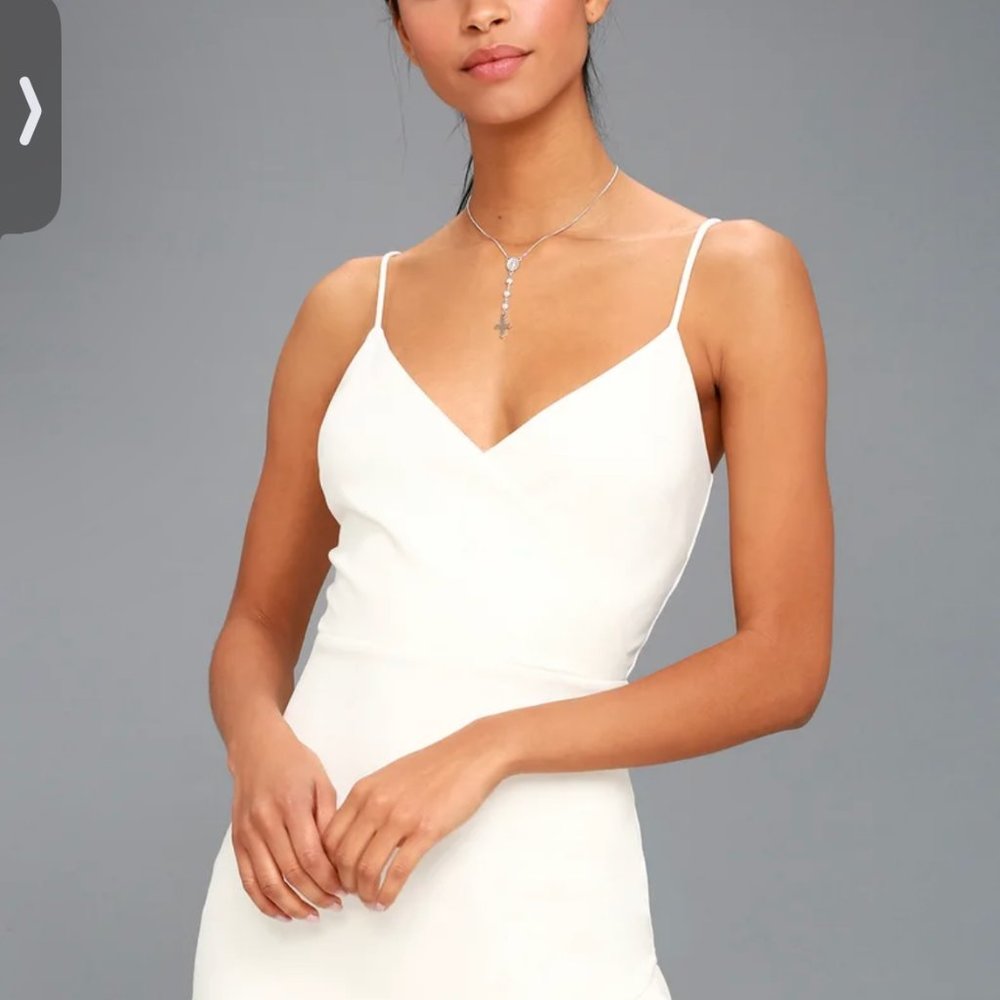 LULUS Sealed With a Kiss White Bodycon Dress